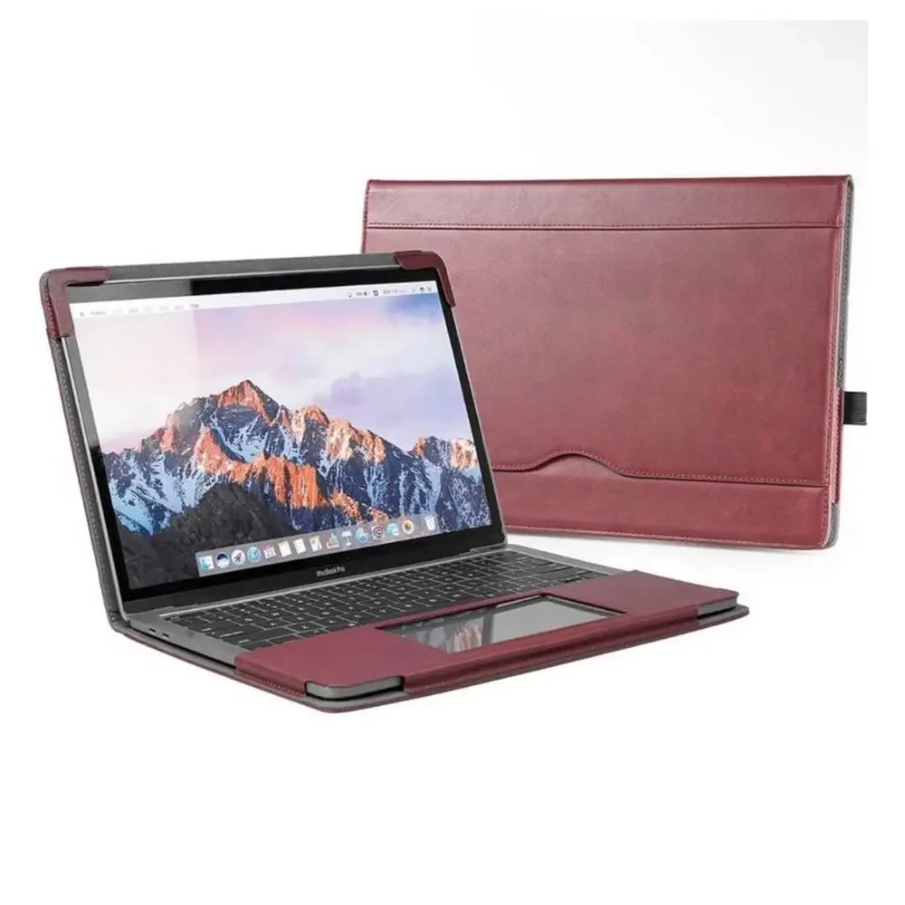 NEW 13” MacBook Pro Rose Gold Glitter & Burgundy Protective Laptop Sleeve Case